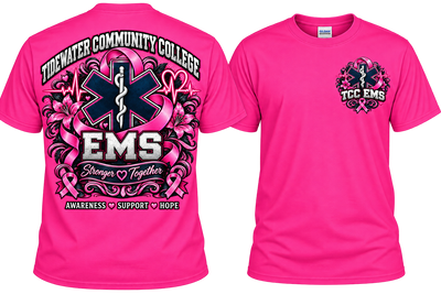 TCC EMS Stronger Together Breast Cancer Awareness Tee
